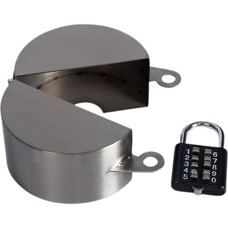 Serrure de robinet extérieure Generisch, à goupille, pour tuyaux d'arrosage et raccords, antivol, multicolore, facile à installer, clé de déverrouillage, protection de robinet (1/5)