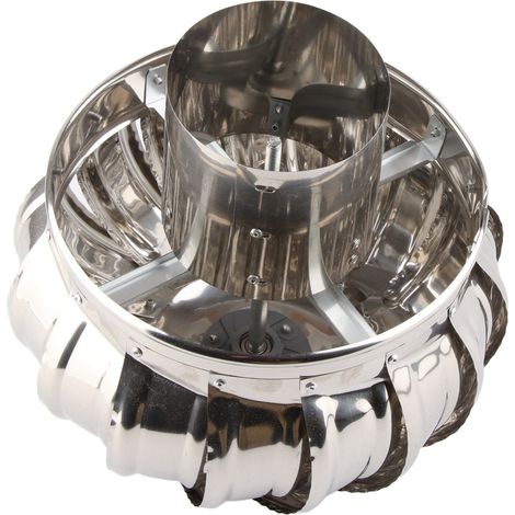 Ventilateur de toit automatique et silencieux en acier inoxydable, raccord de tuyauterie, turbine éolienne, aérateur de combles