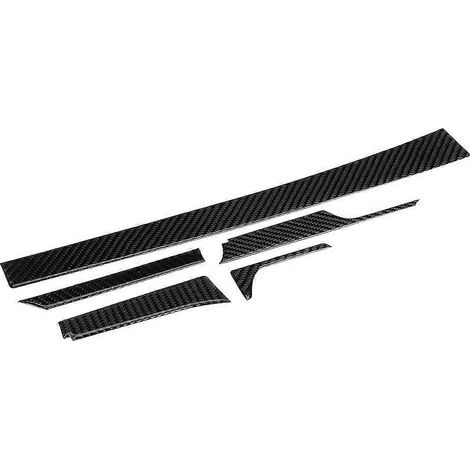5-teilige Mittelkonsolen-Zierblende aus Kohlefaser für Linkslenker des Chevrolet Camaro (2017–2019)