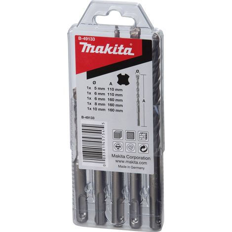 Juego de brocas Makita SDS-VPlus de 5 piezas para taladro percutor SDS-Plus ( B-49133 )