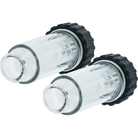 vhbw 2x Filtre anti-particules compatible avec Kärcher K 490 M plus, K 4 Compact nettoyeur haute pression avec raccord d'eau 3/4"
