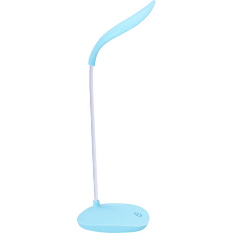 Lámpara de escritorio táctil con 14 LED, recargable por USB, tubo flexible, batería de 300 mAh (blanca). (1/5)