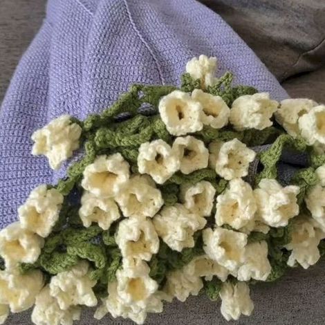 Couverture À Crocheter - Bouquet De Roses En Fleur - Diamètre 80 cm - Coton - Pour Décoration Intérieure Et Cadeau (1/5)