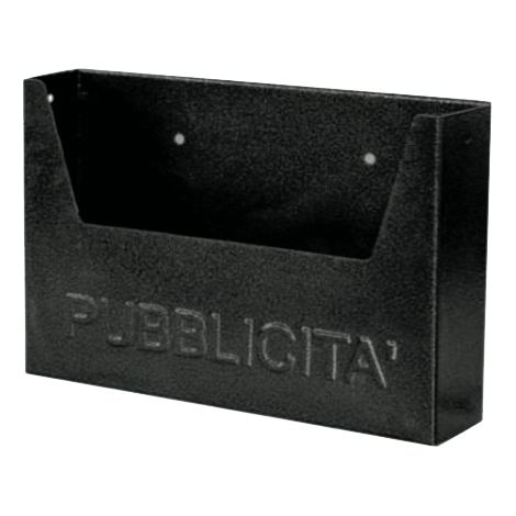 714 - CASSETTA PER PUBBLICITA artigianale ANTRACITE 34X7X25 H CM (1/7)