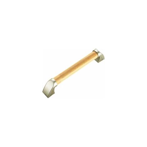 Maniglione di sostegno in legno per bagno, doccia, persone disabili (colore legno, 30 cm) - Crezuo (1/4)