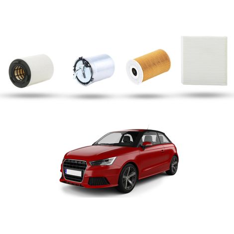 Kit Tagliando 4 filtri compatibile con Audi A1 (8X1,8XK) 1.6 tdi 77kw dal 2010 (1/5)
