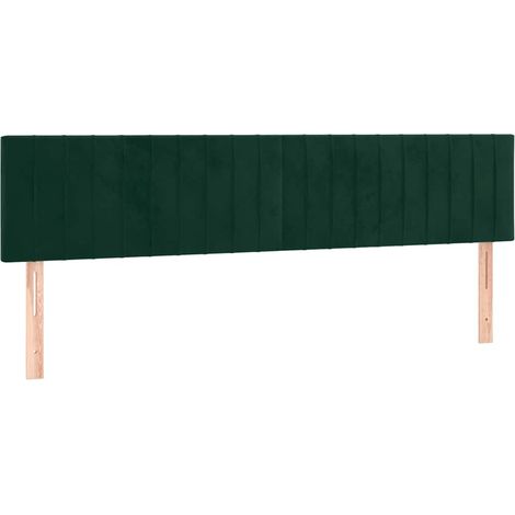 Maison Exclusive - Testiera Verde Scuro 160x5x78/88 cm in Velluto (1/5)