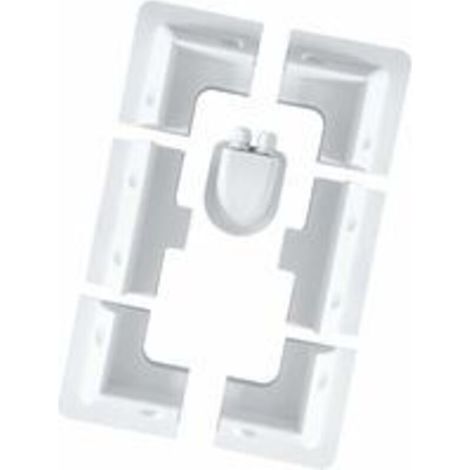 7-Pack White ABS Solar Panel Mount Bracket for Motorhome, Flat Roof, RV, Camper, Caravan, UV-Resistant Installations - White