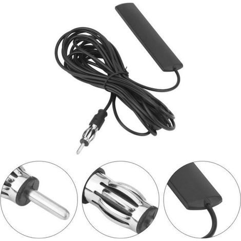 Antenna radio FM universale per auto ANT-309 – Plastica – Nera – QUT –YNF (1/5)