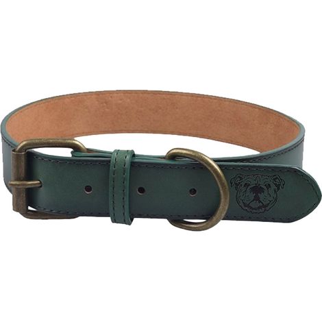 Collier Pour Chien - Cuir Véritable Réglable - Pour Dressage Et Usage Quotidien - Tailles S À XL (1/5)