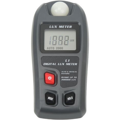 Digital Light Meter Illuminance Tester Luxmeter Illuminometer Auto Off LCD Display (1/5)