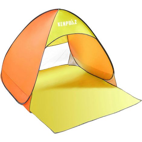 Tente de plage pliable automatique à ouverture rapide, imperméable, avec protection solaire UPF50+, idéale pour le camping et la randonnée en extérieur.