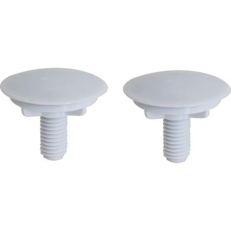 Tapa de 2 piezas para orificio de fregadero/grifo/tapón (blanca) (1/5)