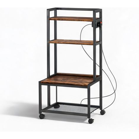 Meuble de rangement de bureau marrón Rústico 55 x 37,5 x 100 cm (1/5)