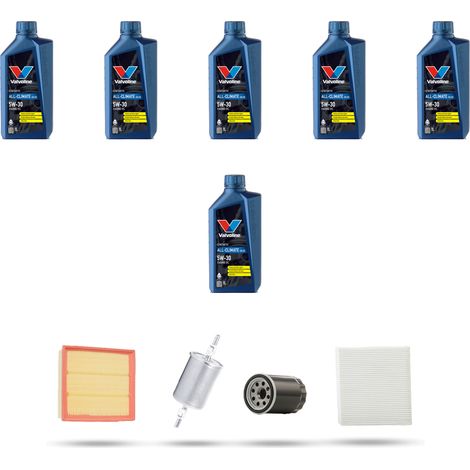 Kit tagliando 4 FILTRI e 6L OLIO compatibile con Audi A6 (C5) 2.7 v6 quattro 184kw dal 2000 (1/5)