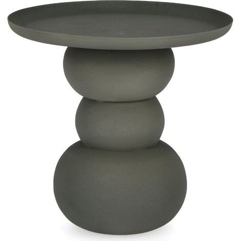 Table basse 41x41x42 cm en acier vert foncé - GREZZO (1/5)