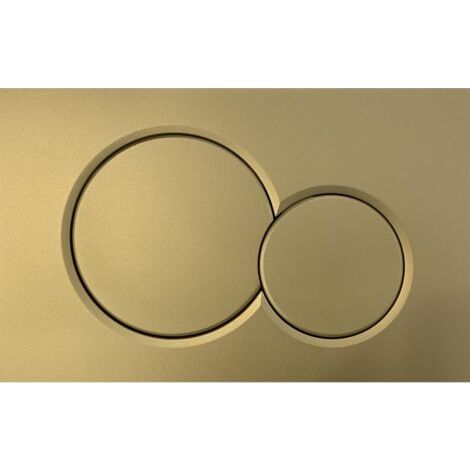 Plaque de commande pour double chasse d'eau  Sigma01 : Or brossé (1/4)