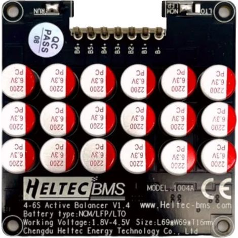 Balanceador de baterías, compatible con baterías de litio, protección automática contra subtensión, 4-6S 5A (1/2)