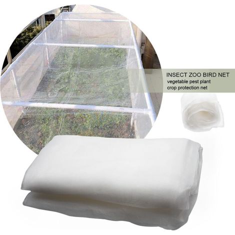 Insektenschutznetz für Pflanzen – Feinmaschiges Netz aus strapazierfähigem Nylon, 2,5 × 6 m, vielseitiger Schutz vor Insekten, Vögeln und Staub