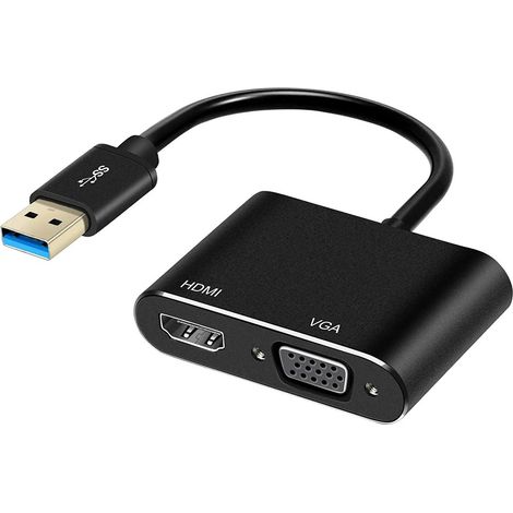 Ensemble cadeau adaptateur USB à HDMI/VGA (1/5)