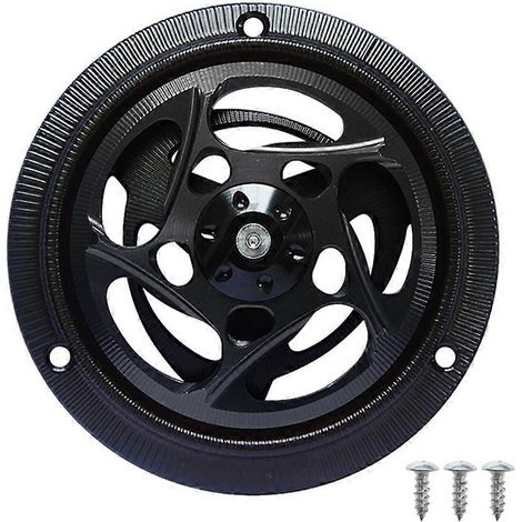 Convient pour : Spring 150, Sprint 150, LX S150, alliage d'aluminium modifié, couvercle de ventilateur rotatif, couvercle de ventilateur (noir) (1/5)