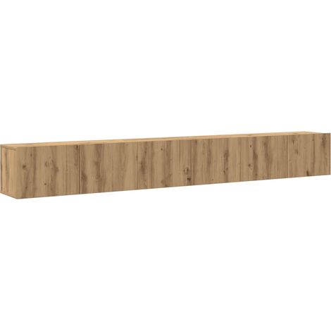 Ensemble de meuble TV mural - Armoires TV suspendues 3 pcs chêne artisanal fr1541 - Maison La Vie (1/5)