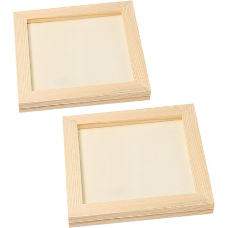 4 Pièces Cadre Photo en Bois Inachevé pour Garçon et Filles, Carré (1/5)
