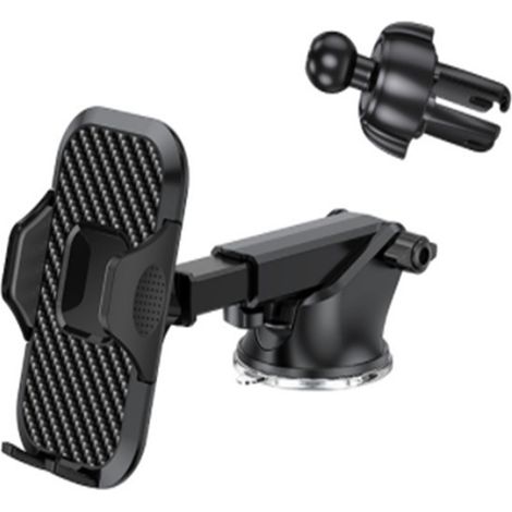 Support de téléphone portable pour voiture, ventouse 100% compatible avec tous les smartphones, tableau de bord et pare-brise