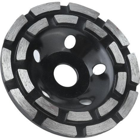 Meule diamantée à vibrations réduites, kit de 125 mm de diamètre, noire, pour pierre et béton. (1/5)