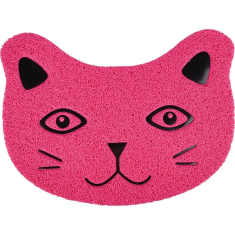 Tapis Pancho fuchsia 30x40cm pour bac à litière pour chat - animallparadise (1/3)