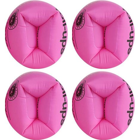 Brassards Gonflables - Double Chamber - PVC Épais - Pour Enfants et Adultes - Lot de 4 (2 Bleus + 2 Oranges) (1/5)