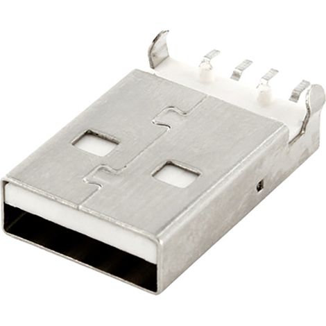 CONNECTEUR MÂLE USB A CMS embase mâle horizontale DS1098-WN0 Connfly Contenu: 1 pc(s) (1/2)