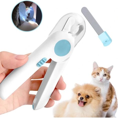 Coupe-ongles pour animaux, outil de toilettage professionnel avec lumière LED, SE (1/5)