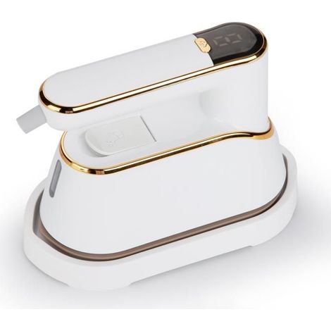 1 fer à vapeur portable, 1200 W, écran LCD 3 niveaux, mini fer à repasser, voyage et dortoir, usage domestique