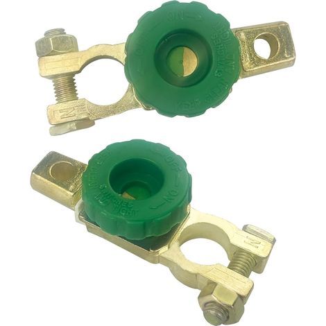Interruptor de desconexión de batería universal de 2 piezas, disyuntor de 12 V/24 V, para puntas de electrodo de 15-17 mm, para motocicleta y automóvil. (1/5)