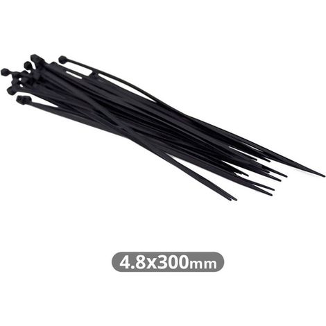 Pack 25 Unidades Bridas 300x4.8mm Negro GSC 000901325
