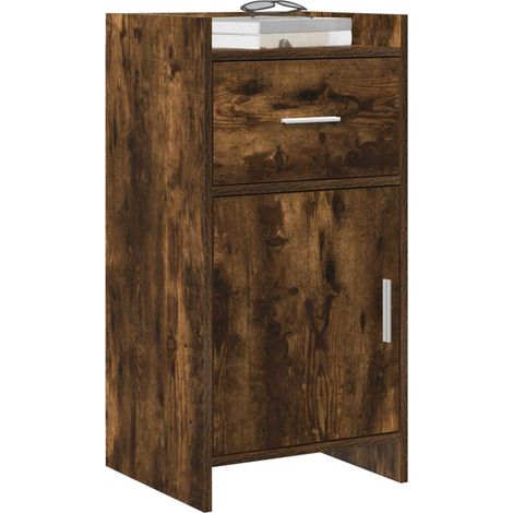 Credenza  Madia  Buffet Rovere Fumo 40 x 36 x 80 cm Legno ingegnerizzato CDS93342 (1/5)