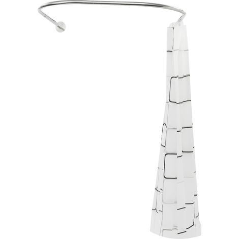 YISSALE-U‑förmige Duschvorhangstange aus 304 Edelstahl - rostfreie Brausestange für Badewanne und Dusche, geeignet für Badezimmer, Toilette, Umkleideraum, Fenster und Balkon, langlebig und stabil (1/5)