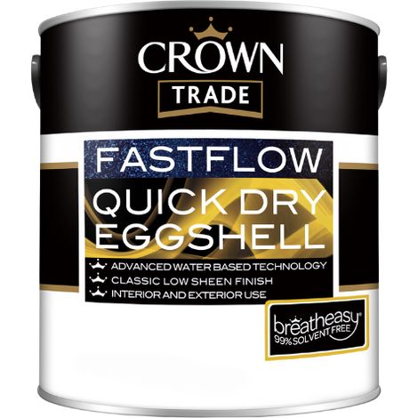 CROWN TRADE FASTFLOW QD EGGSHELL WHITE 1L