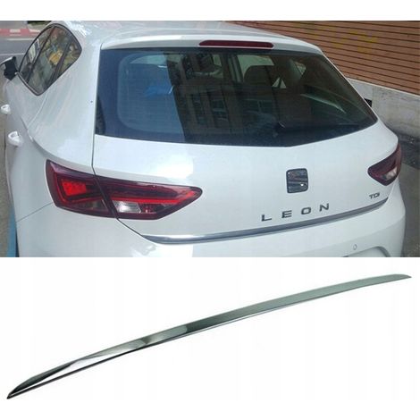 Seat León III HB - molduras cromadas Portón trasero cromado