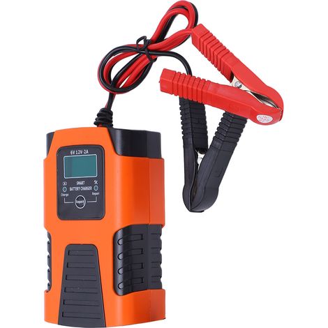 Chargeur de batterie intelligent FBC061202D mode 3 étapes automatique protection surchauche ABS 6V 12V 2A pour AGM GEL SLA lithium 4-40Ah (1/5)