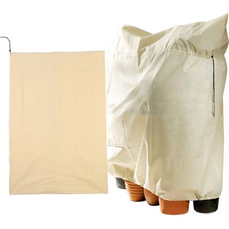 Couverture Végétale Non Tissée - 180 x 120 cm - Protection Hivernale Jardin Extérieur - 1 Pièce (1/5)