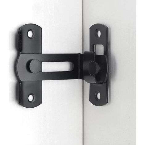 Verrou de porte coulissante à 90 degrés pour porte de grange mobile à angle droit (1/5)