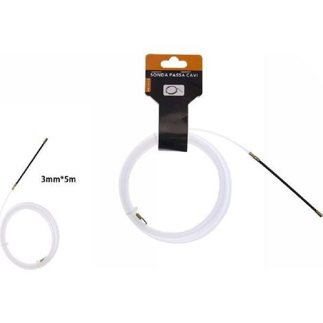 Trade Shop - Nylon-Elektrokabelziehsonde Arnocanali 3mmx5m 07585 -