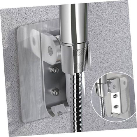Support Pommeau De Douche - Angle Réglable 90 Degrés - Sans Perçage - Pour Douchette À Main - 1 Pièce (1/5)