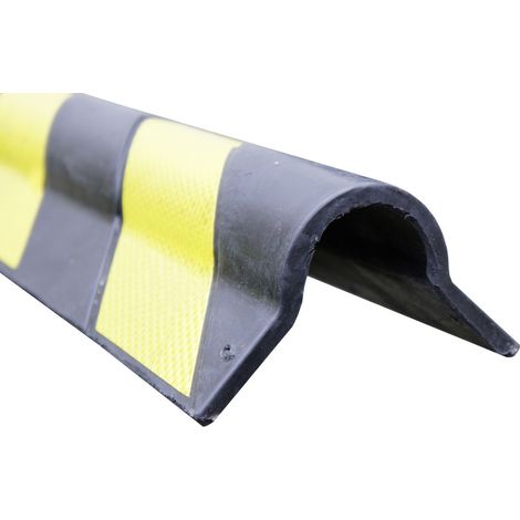 Protection contre les chocs RS PRO, Noir, Jaune, longueur 800mm en Caoutchouc ( Prix pour 1 ) (1/4)