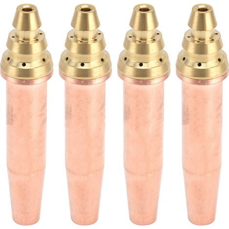 4 Propane Cutting Torch Nozzles - High Heat Resistance, Fast Isobaric Nozzle, Size 1 (1/5)
