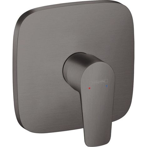 Set de finition pour mitigeur douche encastré noir chromé brossé