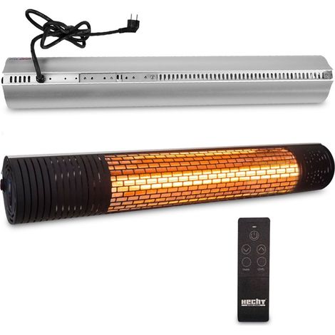 Hecht jardin 3440 Radiateur infrarouge electrique 1000/2000W 14 x 12,5 x 78 cm telecommande (1/4)
