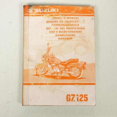 [GEBRAUCHT] Bedienungsanleitung für das Motorrad Suzuki 125 GZ, Baujahr 1998, (1/5)